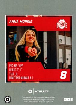 2023 ONIT Athlete Ohio State Buckeyes Volleyball #NNO Anna Morris Back